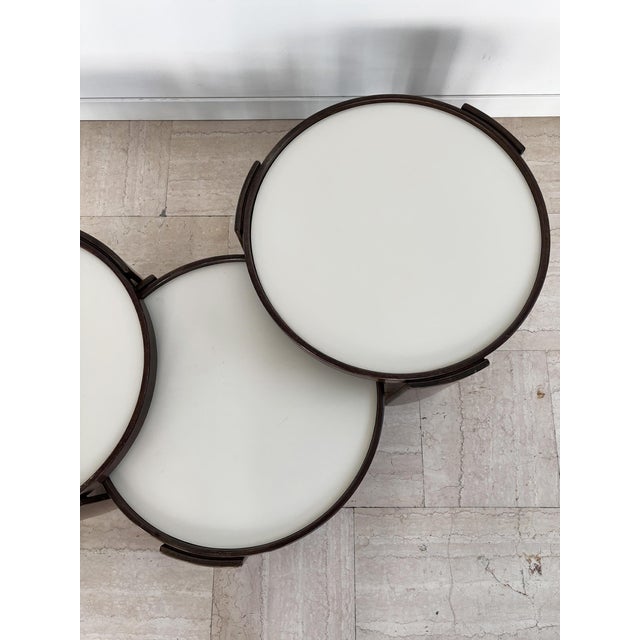 Model 780 Nesting Coffee Tables by Gianfranco Frattini for Cassina, Italy, 1960s, Set of 3 For Sale - Image 10 of 15