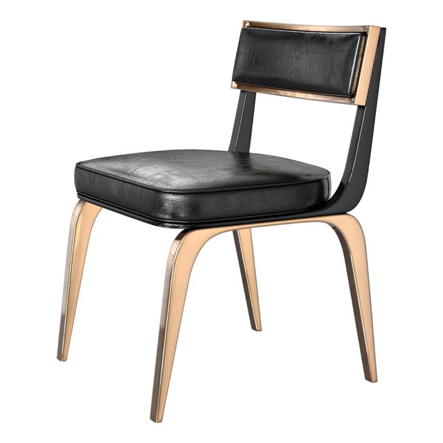 "Safari Xciii" Chair With Bronze and Tailor Made Leather For Sale