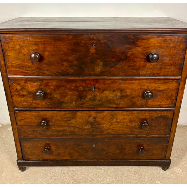 Spanish Colonial Walnut Secretary Chest with Fall Front Desk, 1880 For Sale - Image 15 of 18