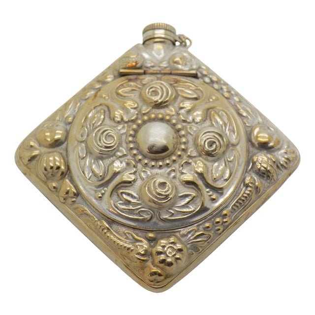 Vintage Italian Handmade Genuine Silver Pill Snuff Trinket Box, 1950s For Sale