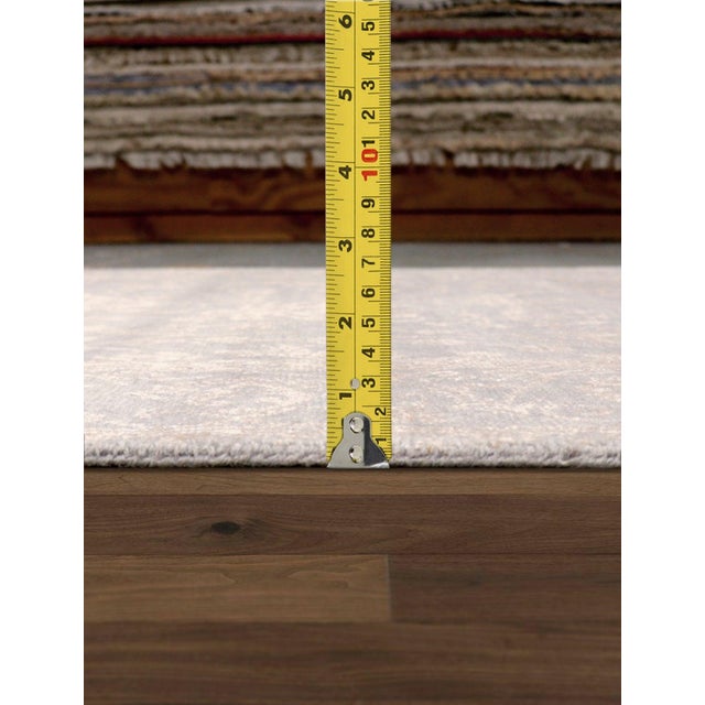 Pasargad Home Transitional Silver Area Rug, 4' 0'' X 6' 3'' For Sale - Image 4 of 5