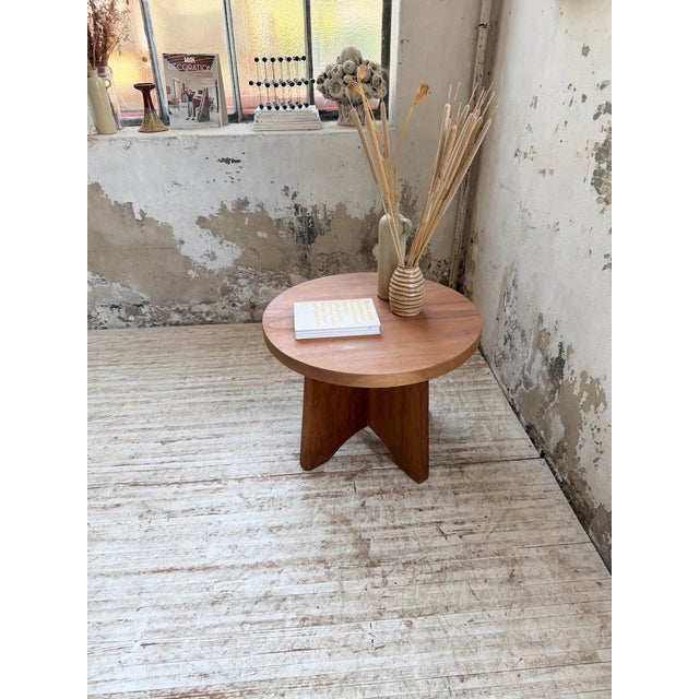 Constructivist Mahogany Side Table, 1950s For Sale - Image 4 of 18
