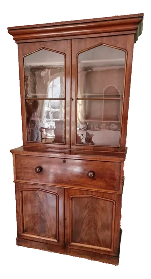 Vintage Secretary Bookcase in Mahogany