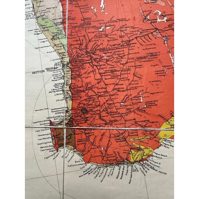 Geological Map of Australia, 1930s, Set of 2 For Sale - Image 3 of 11