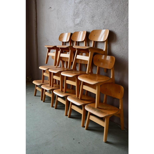 Vintage Children's Chair in Wood and Molded Plywood, 1970s For Sale - Image 9 of 14