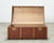 Chocolate Early 20th Century Art Deco Canvas and Bentwood Steamer Trunk For Sale - Image 8 of 18