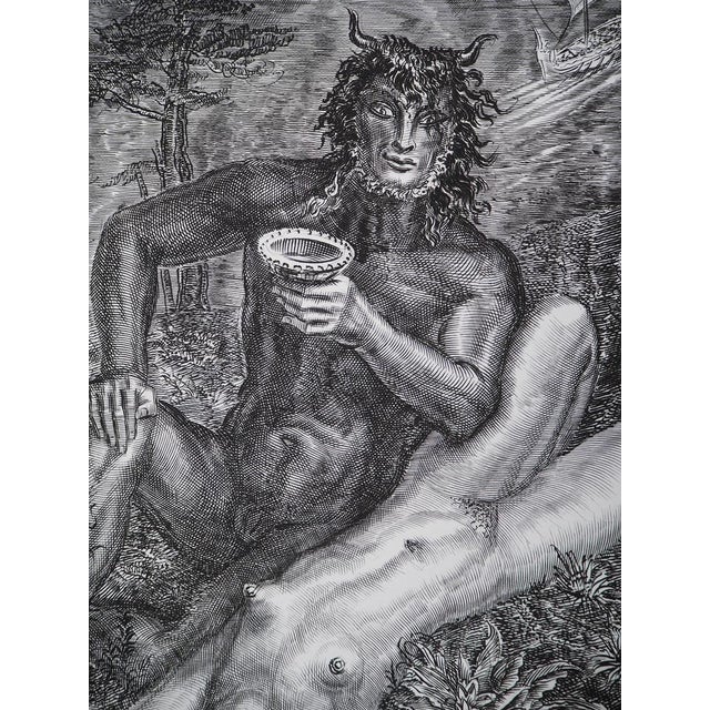 Albert Decaris, Woman and Fauna, Original Engraving For Sale - Image 7 of 8