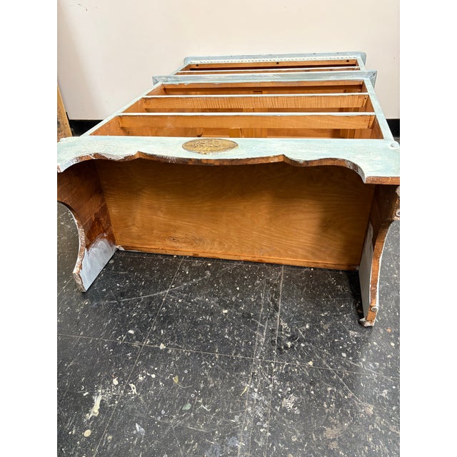 Mid Century Nautical Theme 5 Drawer Highboy - Newly Painted For Sale - Image 9 of 10