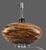 Brown Late 20th Century Mid-Century Modern Art Glass Brown Swirl Lucite Base Table Lamp For Sale - Image 8 of 9