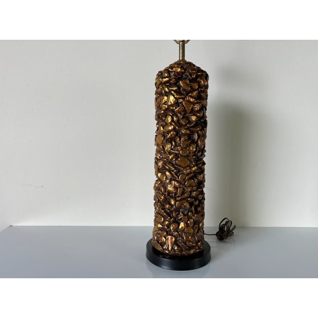 Mid-Century Modern Mid-Century Brutalist Style Nugget Table Lamp For Sale - Image 3 of 12