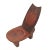 Rare vintage Ethiopian carved wood slat back chair. Seat height is 10". Comes apart in two pieces for easy assembly and...