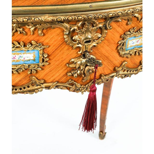 Antique French Ormolu Bureau Plat Desk after Linke, 19th Century For Sale - Image 10 of 18