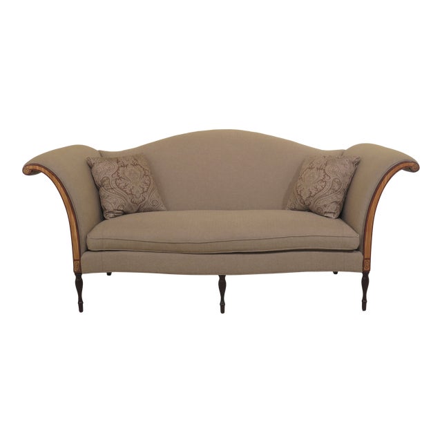 Southwood Inlaid Mahogany Sheraton Style Sofa Chairish