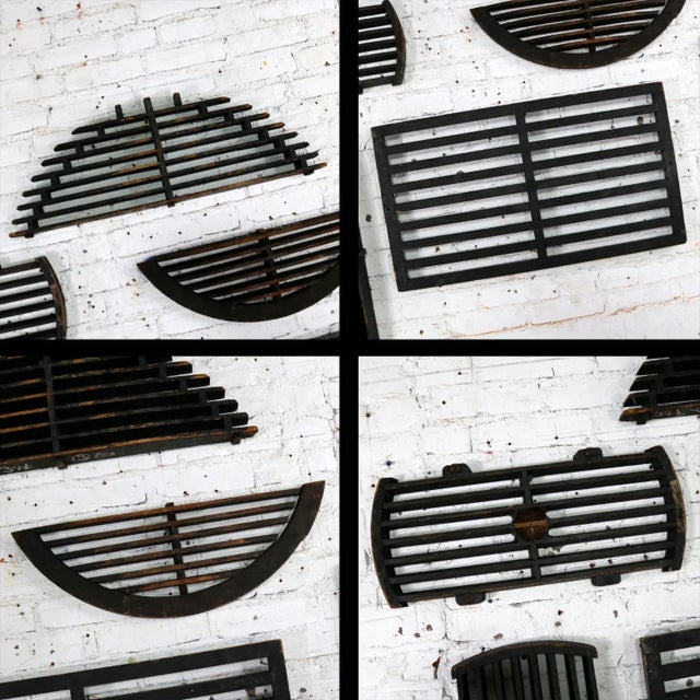 Black Antique Industrial Foundry Patterns for Molds Handmade Wood Set of Six, Group 9 For Sale - Image 8 of 13