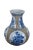 Late 20th century porcelain vase / urn by Maitland Smith. Features round panels of chinoiserie floral designs, framed in a...