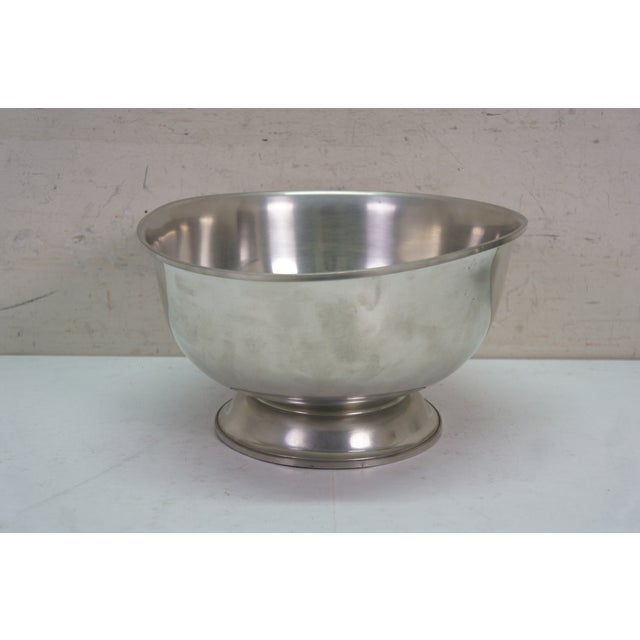 4 Vintage Woodbury Pewter Paul Revere Nesting Serving Bowls 6" to 11" For Sale - Image 6 of 13