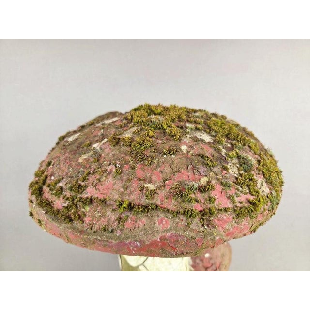 Polychrome Cement Mushroom, 1970s For Sale - Image 3 of 8