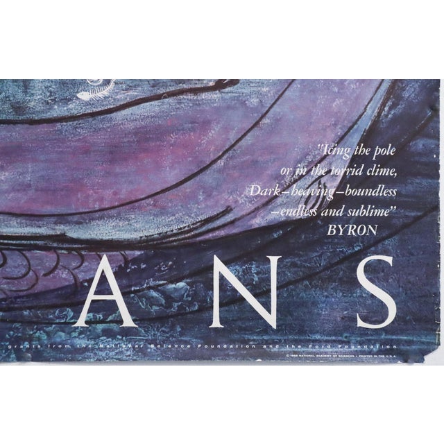 1958 Original American Poster - Oceans by the National Academy of Science For Sale - Image 4 of 6
