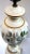 Signed Hand Painted Porcelain Mid 20th Century White, Green and Gilt Lamp For Sale In Los Angeles - Image 6 of 13