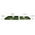 Wood Saint Tropez Square Tray Set of 2 - Wild Green For Sale - Image 7 of 10