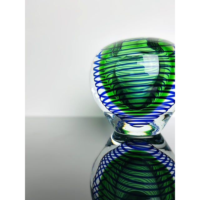 Mid-Century Modern Spiral Art Glass Model 7713/15 Vase by Stanislav Libenský for Škrdlovice, Czechoslovakia, 1977 For Sale - Image 3 of 7