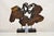 Modern Organic Abstract Carved Teak Wood Large Modernist Table Art Sculpture. Circa Late 20th Century. Measurements: 24" H...