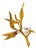 Vintage Italian Diamond Pearl 18k Yellow Gold Floral Brooch For Sale