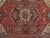 Early 20th Century Antique Persian Heriz Handmade Wool Oriental Red, Navy & Light Blue Rug For Sale - Image 5 of 7