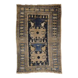 Antique Caucasian Rug, 33"x 50"