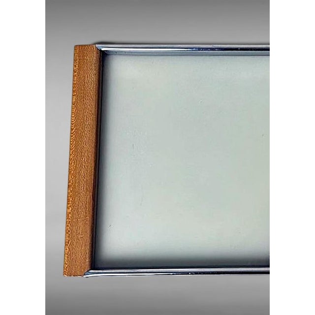 Art Deco French Opaline Glass Tray With Reverse-Painted Decoration For Sale - Image 14 of 17