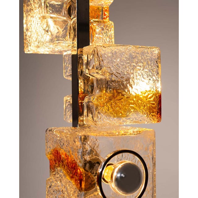 Mid-Century Murano Glass Cube Floor Lamp by Toni Zuccheri for VeArt, Italy, 1970s For Sale - Image 11 of 14