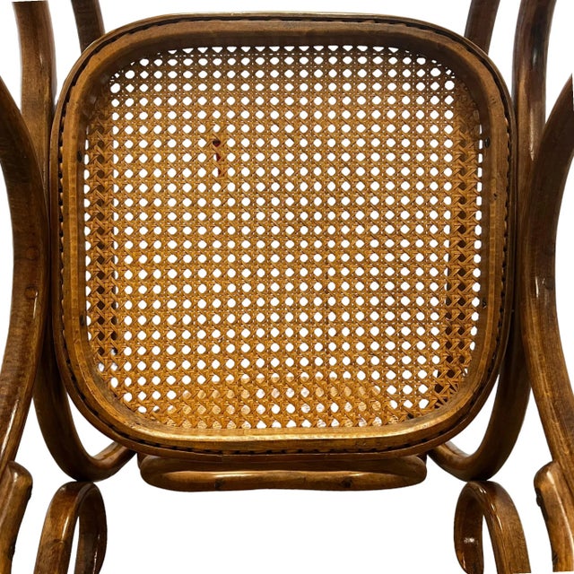 Early 20th Century Bentwood and Caned Rocking Chair For Sale - Image 11 of 11