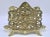 Antique Art Nouveau French Brass Letter Rack / Stationary Holder For Sale - Image 4 of 13