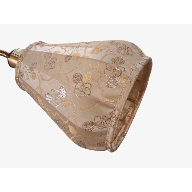 1970s Tyringe Konsthantverk, Double Floor Lamp, Metal, Fabric For Sale - Image 10 of 15