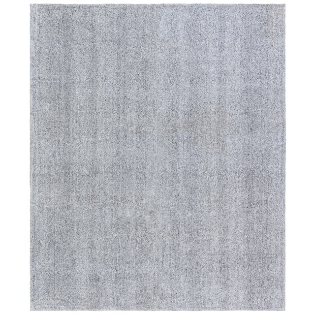 Modern Flatweave Solid Light Gray Handmade Rug "Bruma" by Doris Leslie Blau For Sale