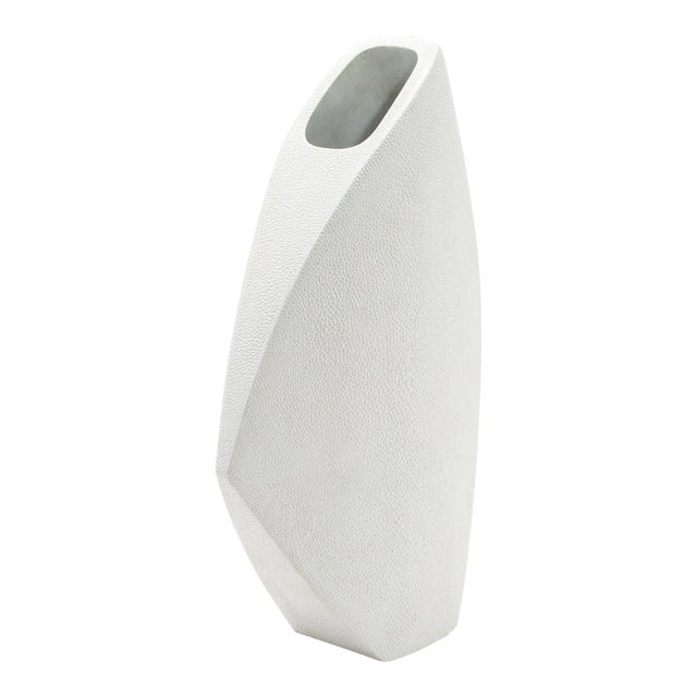 Modern Shagreen Vase by R&y Augousti For Sale