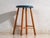 Vintage Wooden Stool with Round Seat, Central Europe, 1950 For Sale - Image 5 of 9