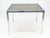 Flip Top 40" Square Crome Base Smoked Glass Top Dining Table 84" Extended Clean! For Sale - Image 13 of 18