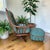 Vintage Mid-Century Tufted Swivel Lounge Chair & Matching Ottoman in Green Tweed. A beautifully sculptural vintage lounge...