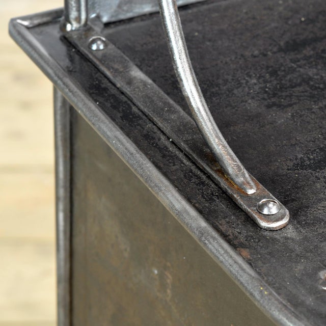 Black Iron Bedside Cabinet, 1910s For Sale - Image 8 of 15
