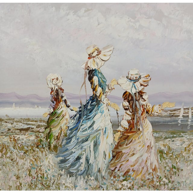 Mid-century impressionist painting by Marie Charlot. I have sold several of her works and my clients love them. 16" x 20"...