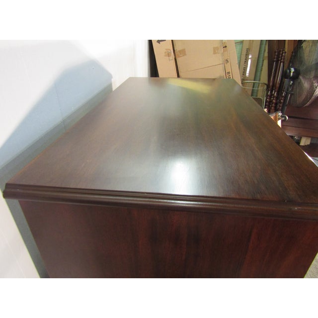 Wood Henkel Harris Solid Mahogany Linen Chest For Sale - Image 7 of 10