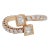 White Diamond Princess Cuts and Rounds Bypass Ring in 18k Rose Gold, size 5.25 For Sale