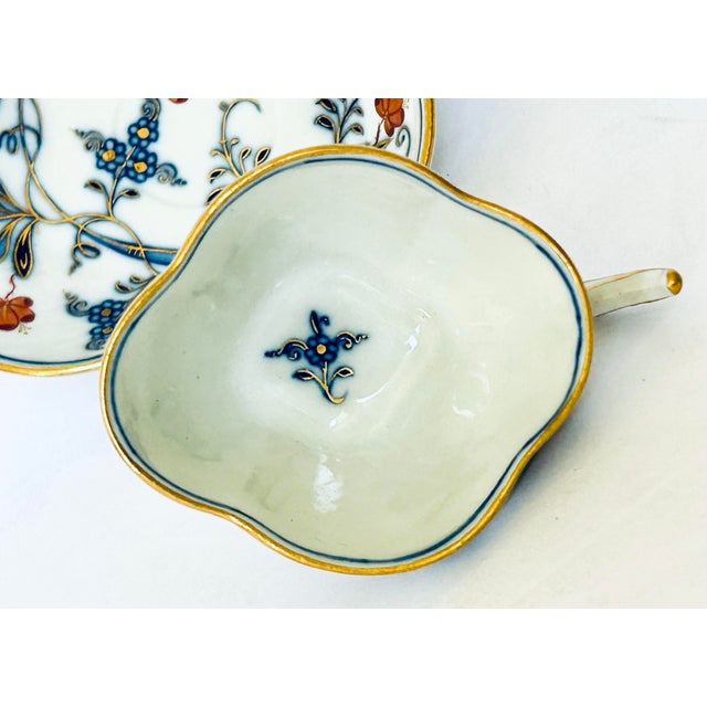 Traditional Antique Meissen Tea Cup and Saucer For Sale - Image 3 of 10