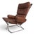 Brown Wing Leather Armchair by Harald Relling for Westnofa, 1970 For Sale - Image 8 of 18