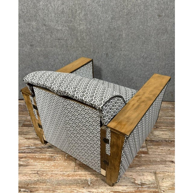 Wood Vintage Tulip Lounge Chair in Light Wood, 1920s For Sale - Image 7 of 9