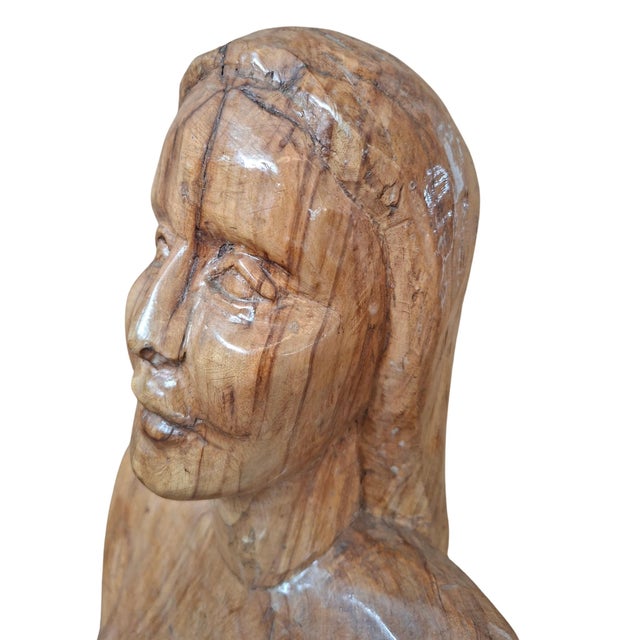 20th Century Wooden Sculpture of Female Nude For Sale - Image 13 of 17