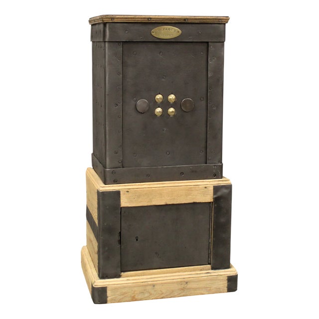 Safe in Wood and Iron For Sale