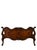 French Antique French Louis XV Style Flame Mahogany Twin Bed Frame With Gilt Carved Accents For Sale - Image 3 of 7