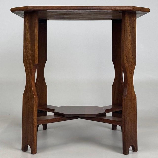 Antique English Mahogany Side Table, 1900s For Sale - Image 3 of 9